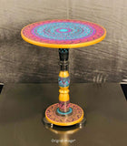 Sky Blue - Pink - Golden Enamel Lacquer Art Hand-made Coffee Table | CT- 06 |